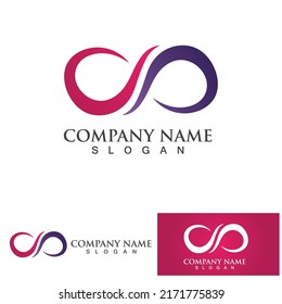 Infinity Design Vector icon illustration Logo template design