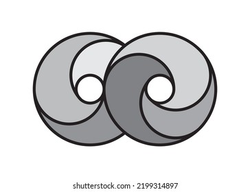 Infinity Design Vector icon illustration Logo template design