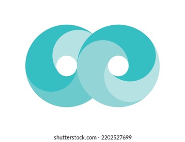 Ilustración del icono del vector de diseño infinito Diseño de la plantilla de logotipo