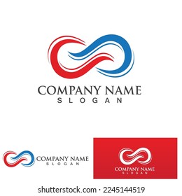 Infinity Design Vector icon illustration Logo template design
