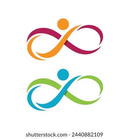 Infinity Design Vector icon illustration Logo template design