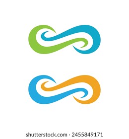 Infinity Design Vector icon illustration Logo template design