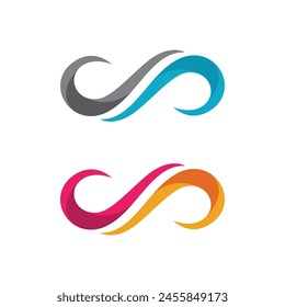 Infinity Design Vector icon illustration Logo template design