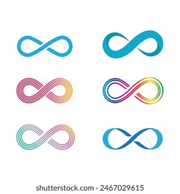 Infinity Design Vector icon illustration Logo template design