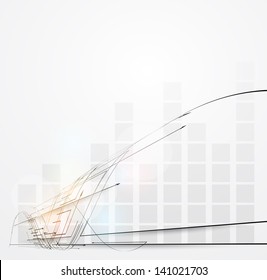infinity diagram computer technology concept business background