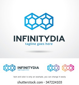 Infinity Diamond Logo Template Design Vector