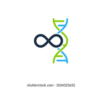 Infinity Dna Icon Logo Design Element