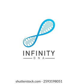 infinity dna logo icon vector
