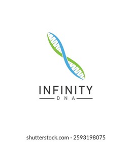 infinity dna logo icon vector