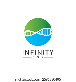 infinity dna logo icon vector