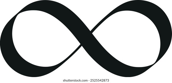 Logotipo de Infinity 8. Símbolo matemático. Signo sin fin