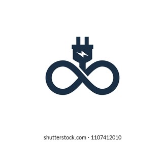 Infinity Electric Icon Logo Design Element