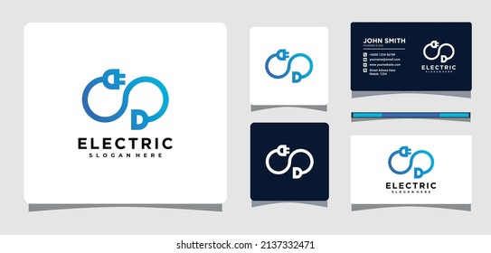 Infinity Electric Plug Logo Design Inspiration