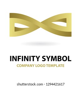 Infinity Eternity Symbol. Infinity sign stylized isometric  vector illustration.