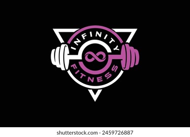 Infinity Fitness Gym Logo Design Template