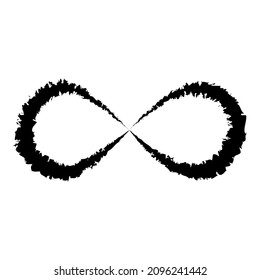 Infinity Flat Icon Isolated On White Background