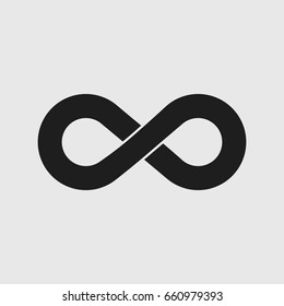 Infinity flat symbol icons vector illustration, clean