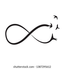 Infinity freedom symbol vector illustration	