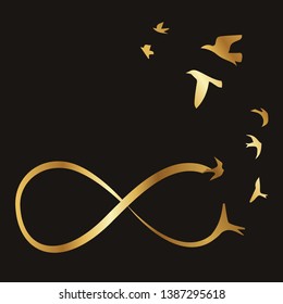 Infinity freedom symbol vector illustration	