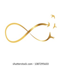 Infinity freedom symbol vector illustration	