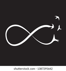 Infinity freedom symbol vector illustration	