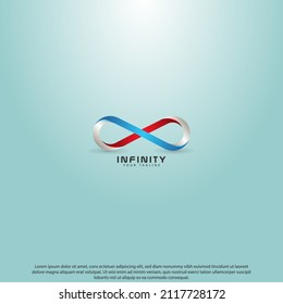 Infinity full color logo design good use for symbol brand and more
