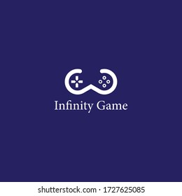 Infinity Game logo template vector ico design