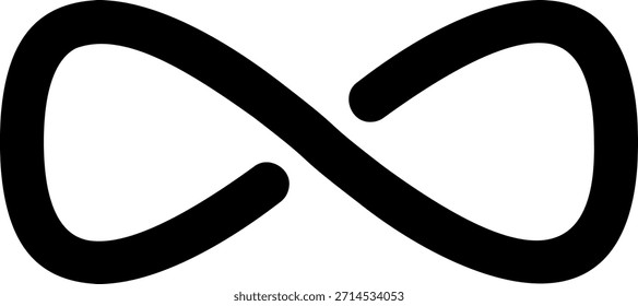 infinity glyph icon illustration vector