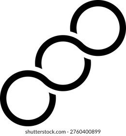 infinity glyph icon illustration vector