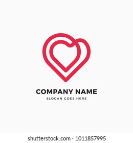 Infinity Heart Logo Design