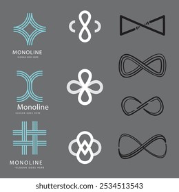 Unendlich. Symbol für Design. Leicht editierbar