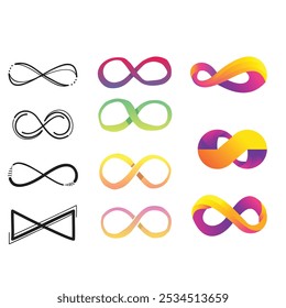Infinity. Icon for design. Easily editable
