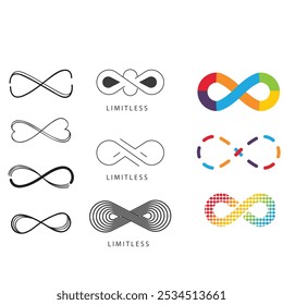 Infinito. Ícone para design. Facilmente editável