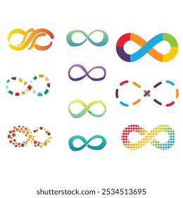 Infinito. Ícone para design. Facilmente editável