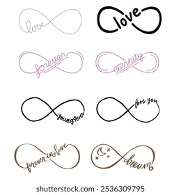 Infinity. Icon for design. Easily editable