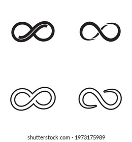 Infinity icon Design set, Vector. Logo template illustration design