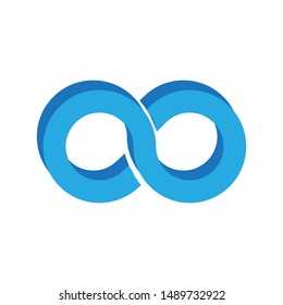 infinity icon design template vector