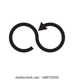 infinity icon design template vector