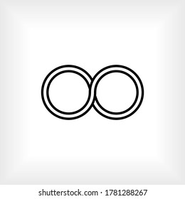 Infinity Icon. Endless Symbol. Eternity Sign - Vector.