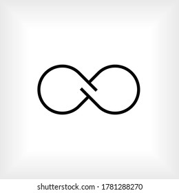 Icono de infinito. Símbolo infinito. Signo de eternidad - Vector.