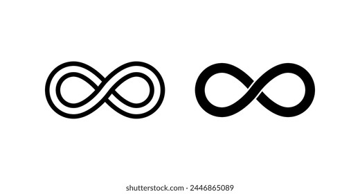 Infinity icon. flat illustration of vector icon for web