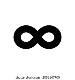 infinity Icon. Flat style design isolated on white background. Vector illustration