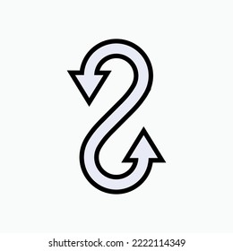 Icono de infinito. Símbolo eterno - vector.