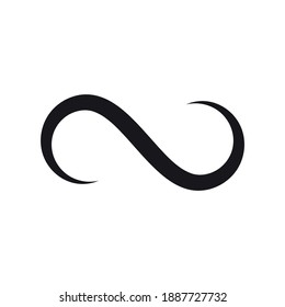 Infinity icon for graphic design projects