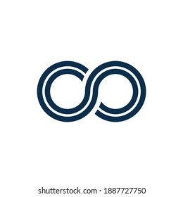 Infinity icon for graphic design projects