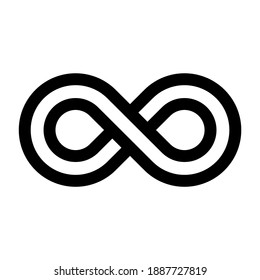 Infinity icon for graphic design projects