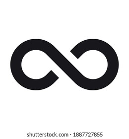 Icono de infinito para proyectos de diseño gráfico