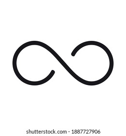 Infinity icon for graphic design projects