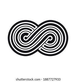 Icono de infinito para proyectos de diseño gráfico