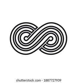 Infinity icon for graphic design projects